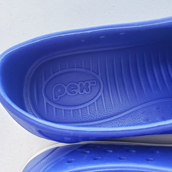 PEX Blue Perforated Slip On Womens Size 6 Lightweight Summer Casual Native - Picture 4 of 8